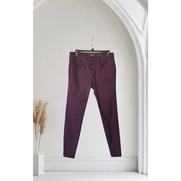 LEVI'S Denizen Jegging Purple Stretch Skinny Jeans Mid Rise Juniors 11 / 30W - Picture 1 of 10